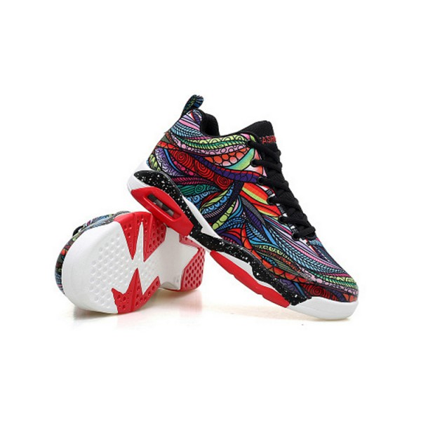 Brand creative pattern breathable men basketball air shoes custom basketball shoe 