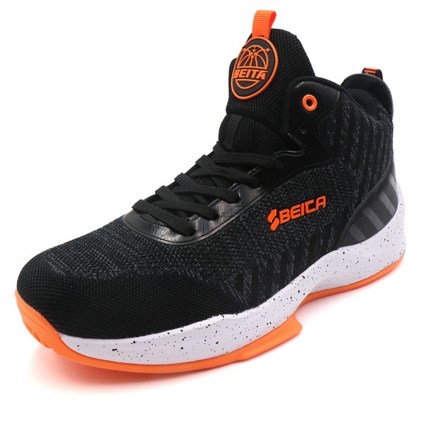 High-quality wear-resistant leather sole Casual Athletic Air Mesh Basketball Sneaker Men Running Sports Shoes 