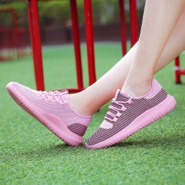 Lace Up Mesh Causal Outdoor Sport Running Breathable Flat Shoes