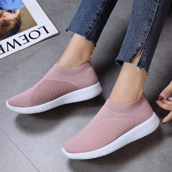 Large Size Women Mesh Outdoor Slip On Sneakers 