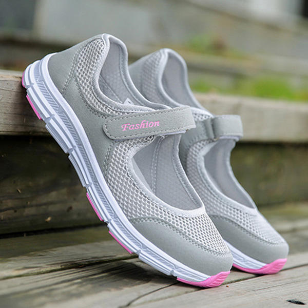 Casual Mesh Light Soft Sole Breathable Outdoor Sport Flats 