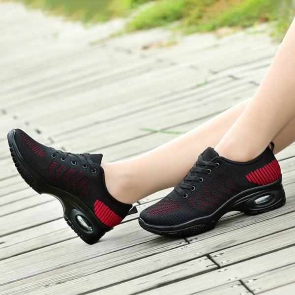 Women Cushioned Breathable Casual Shoes Wear-resisting Sneakers 