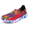 US Size 5-10 Women Casual Hand-made Knitting Shoes Outdoor Breathable Comfortable Flats Shoes