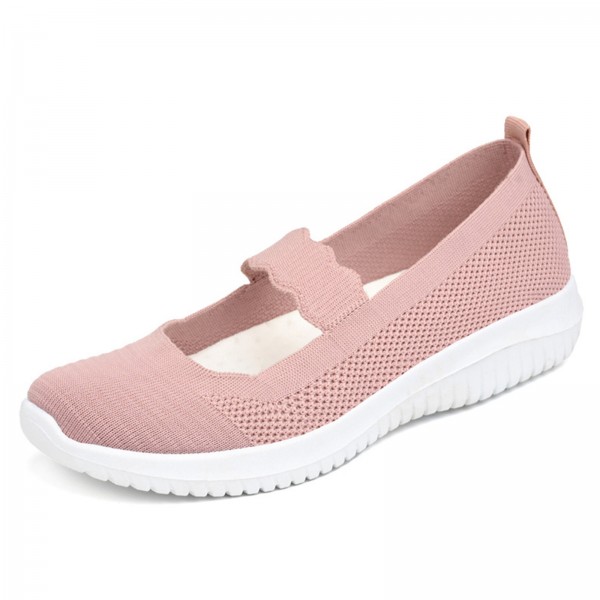 Women Comfy Mesh Slip On Non-Slip Walking Casual Sneakers 