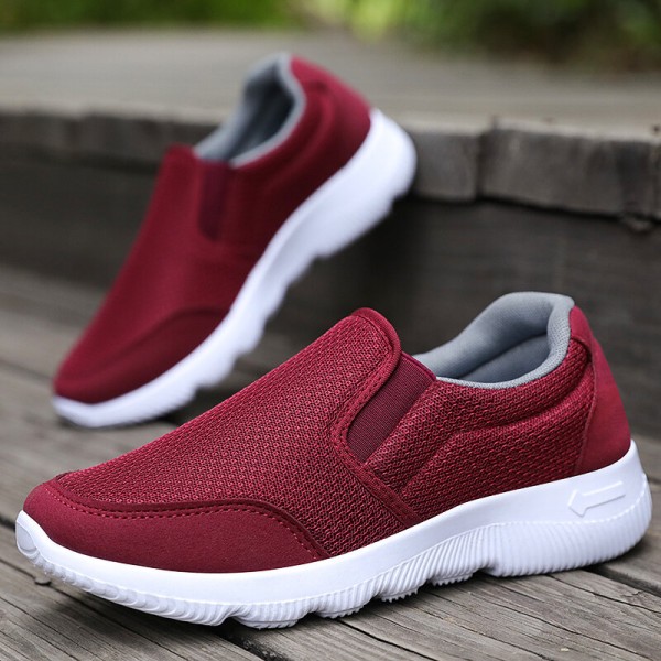 Women Large Size Mesh Breathable Casual Soft Walking Shoes 