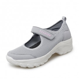 Women Large Size Breathable Mesh Platform Outdoor Sport Shoes