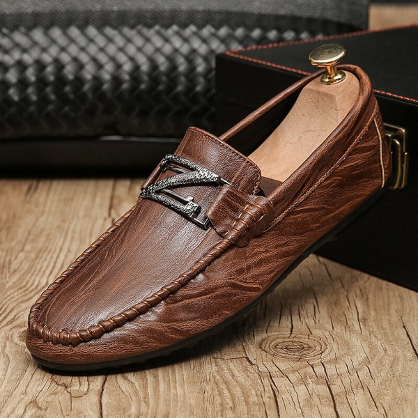 Men Microfiber Leather Breathable Soft Sole Comfy Brief England Style Casual Shoes 